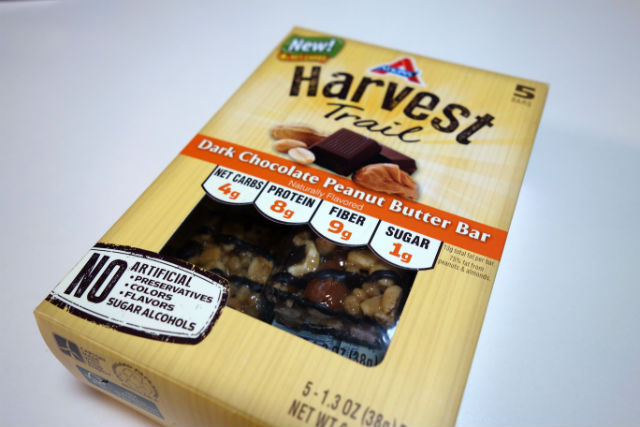 Atkins, Harvest Trail, Dark Chocolate Peanut Butter Bars, 5 packs, 1.3 oz (38 g) Each