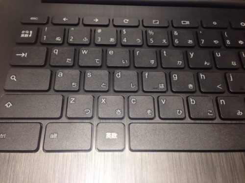 キーボードは日本語キーボード。