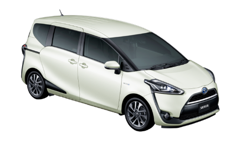 新型シエンタホワイトパール