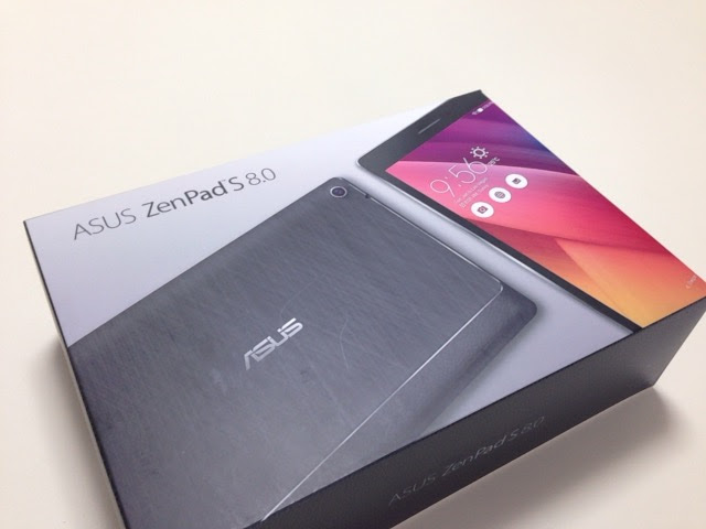 こちらがプレゼントされた ASUS ZenPad S 8.0 です。