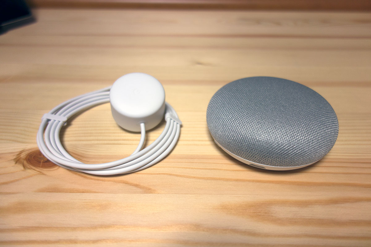 Google home mini の内容物