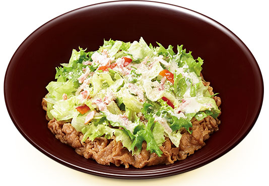 シーザーレタス牛丼